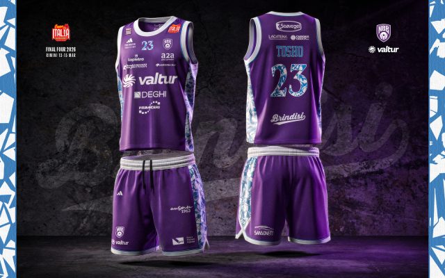 Final Four Coppa Italia LNP 2026: Valtur Brindisi in campo con una divisa gara special edition